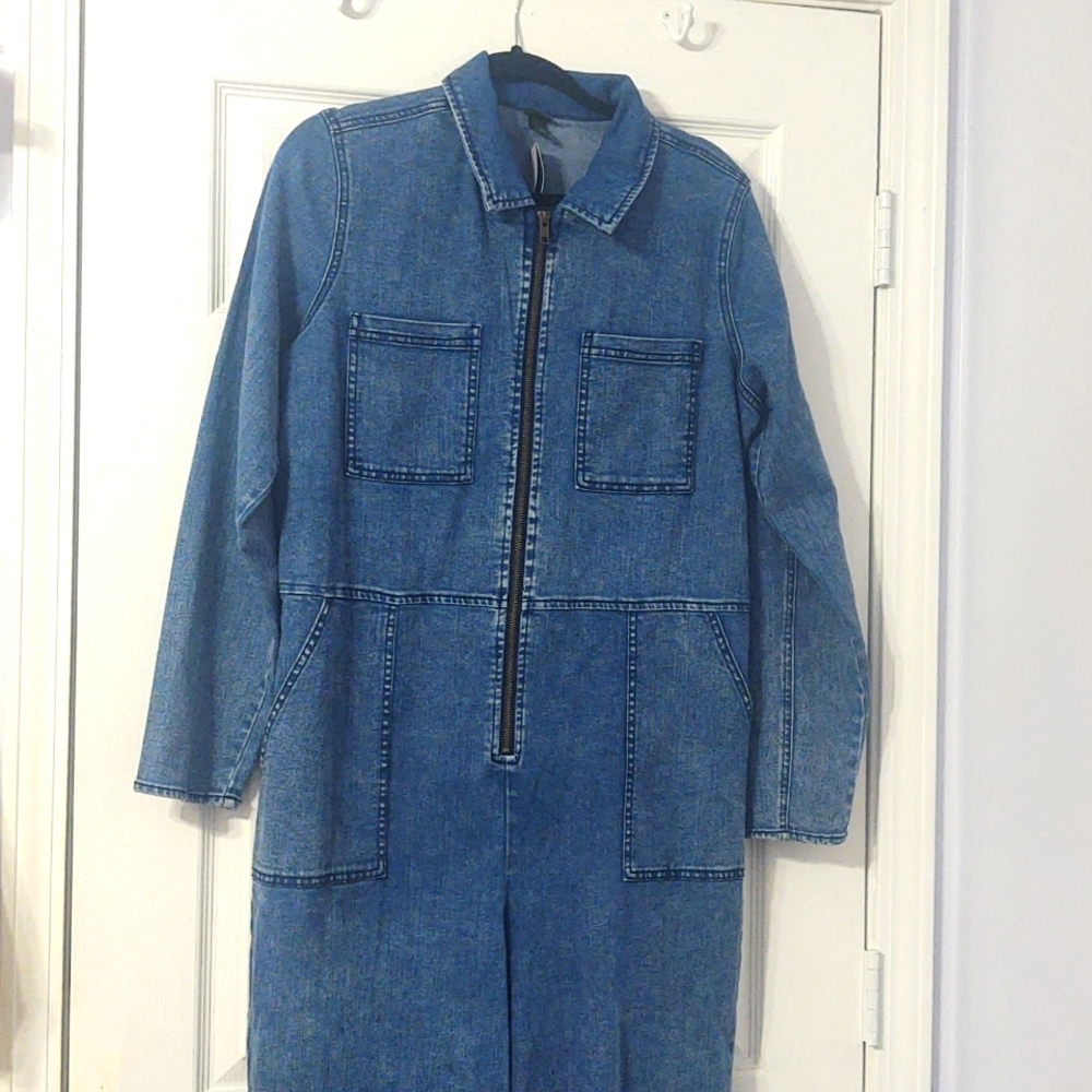 Wild fable onesie denim jumpsuit coverall fall winter overalls cute comfy 🩵💙💕